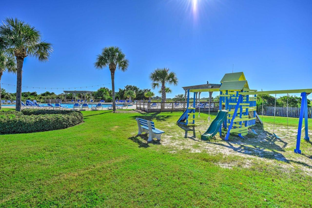 Harbor Island Condo With Deck - Steps To Beach! Oceanmarsh Subdivision Kültér fotó