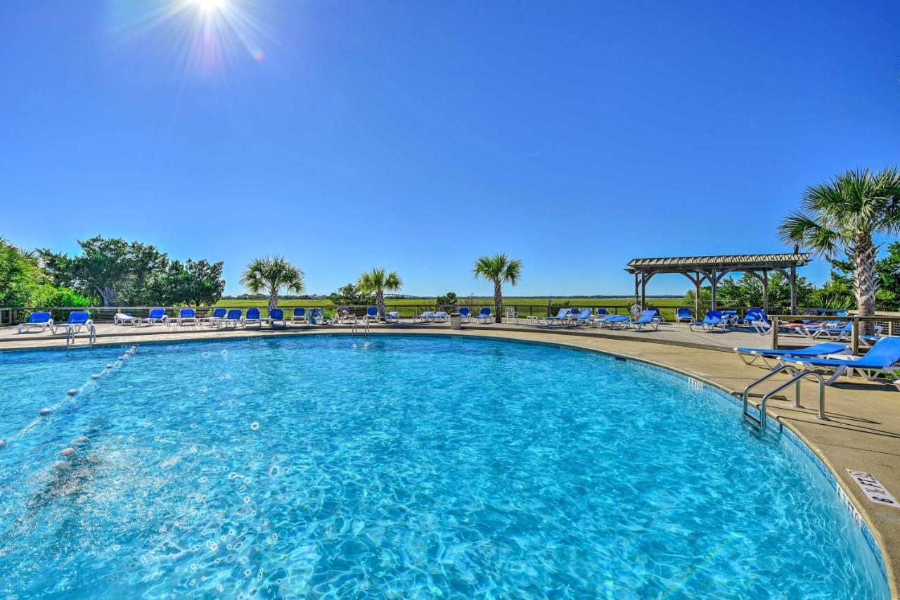 Harbor Island Condo With Deck - Steps To Beach! Oceanmarsh Subdivision Kültér fotó