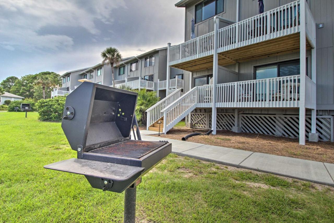 Harbor Island Condo With Deck - Steps To Beach! Oceanmarsh Subdivision Kültér fotó