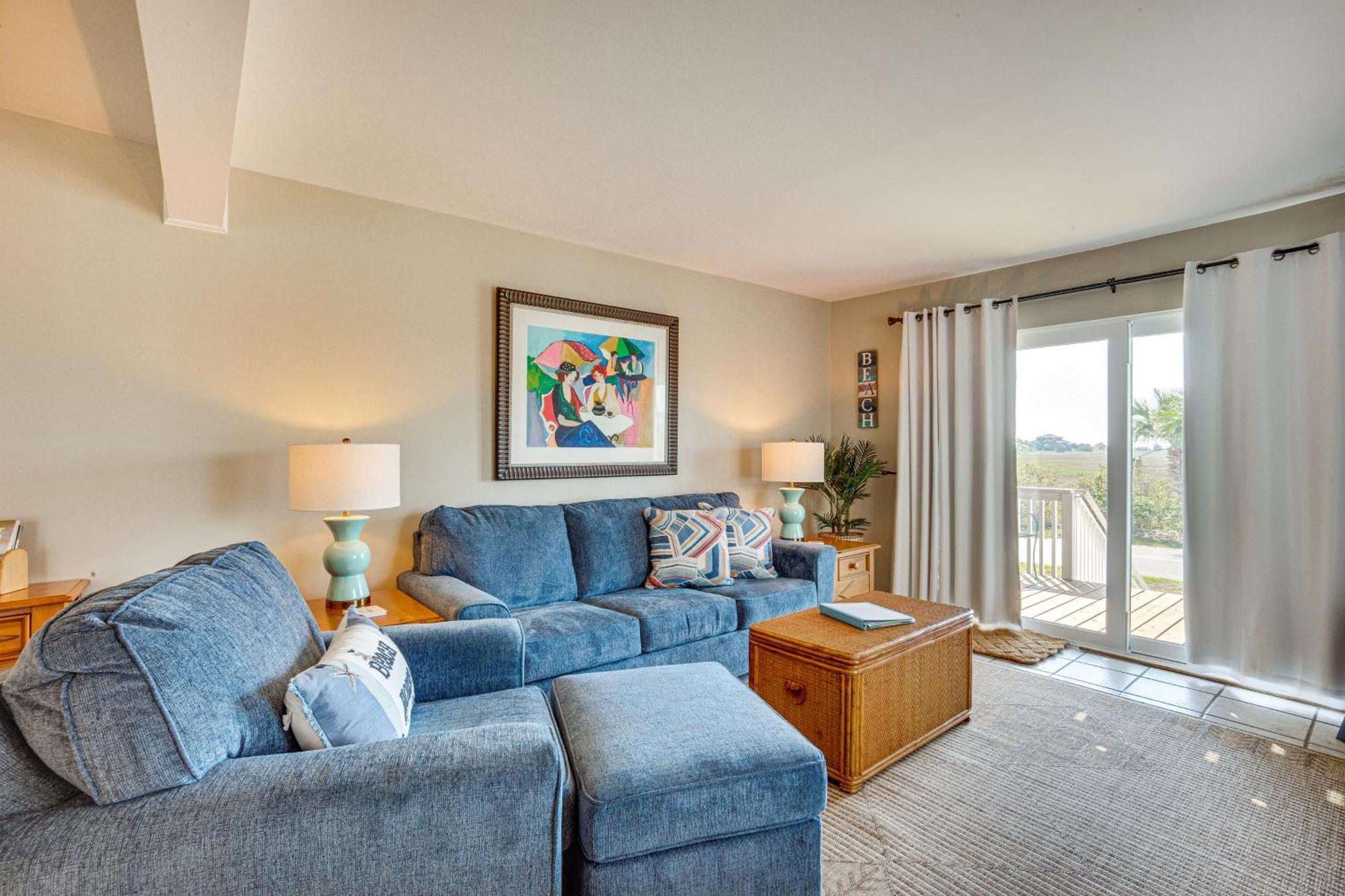 Harbor Island Condo With Deck - Steps To Beach! Oceanmarsh Subdivision Kültér fotó