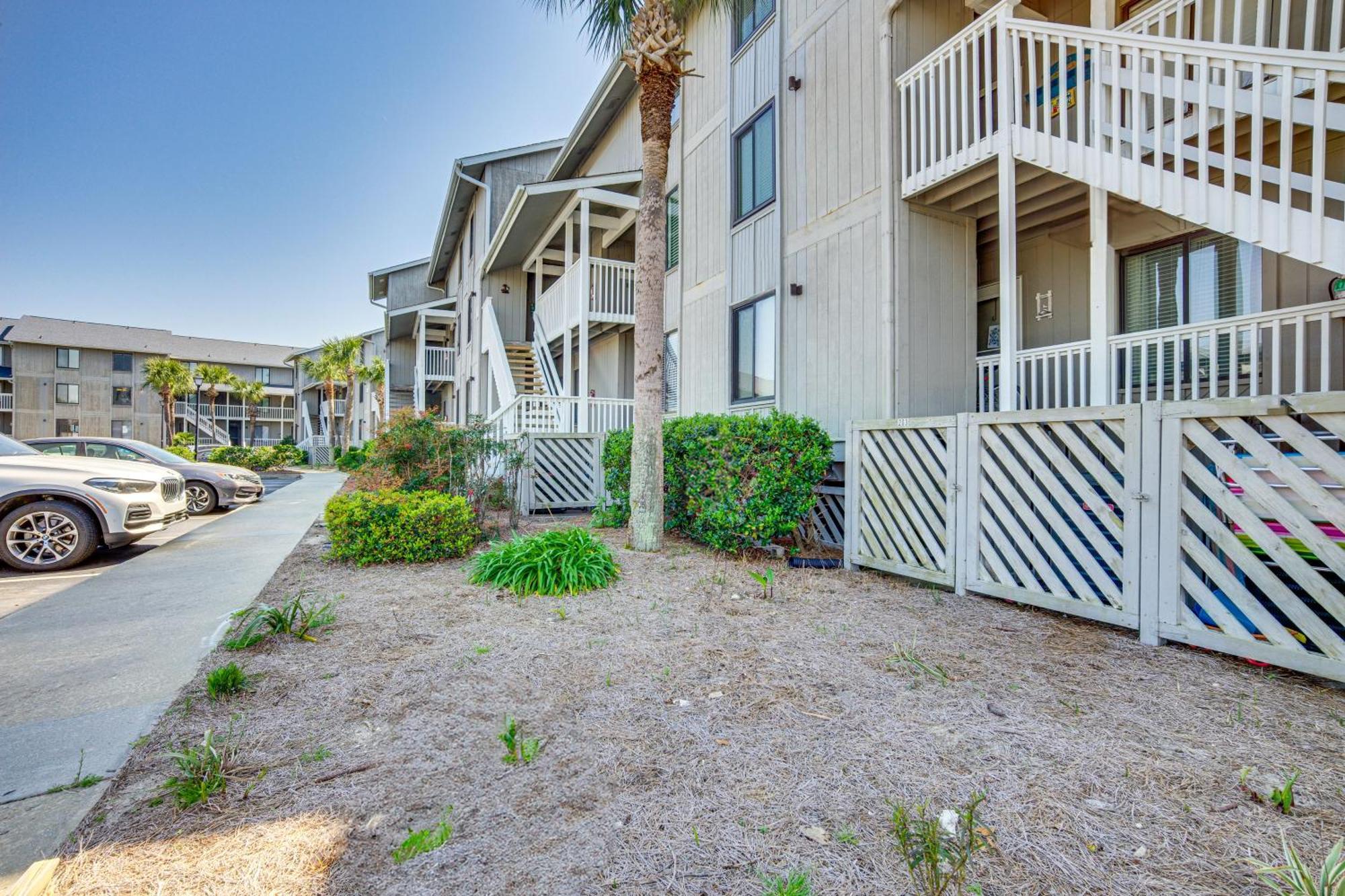 Harbor Island Condo With Deck - Steps To Beach! Oceanmarsh Subdivision Kültér fotó